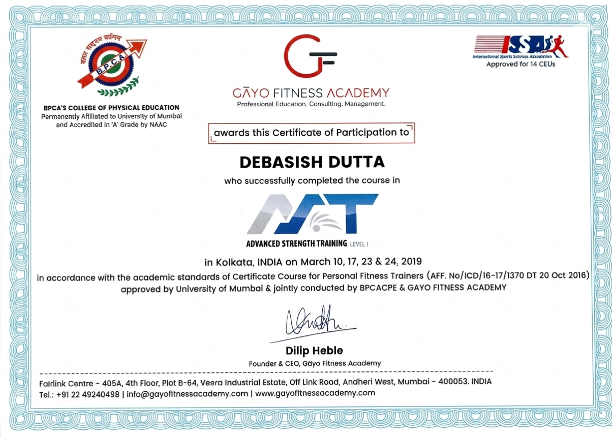 Certification
